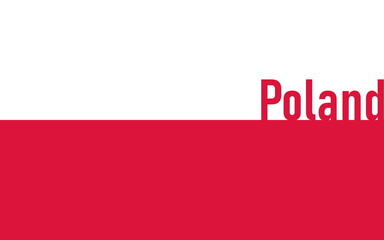 Poland graphic flag