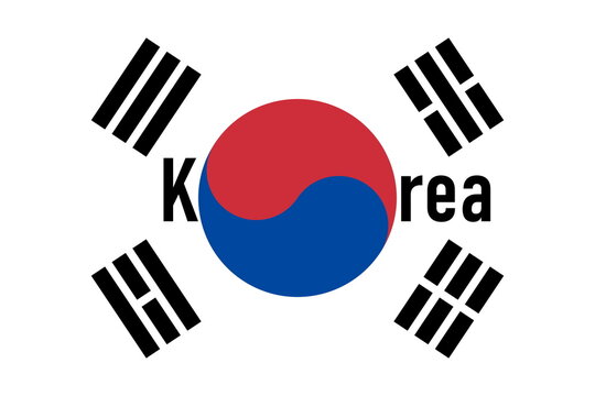 Korea Republic graphic flag