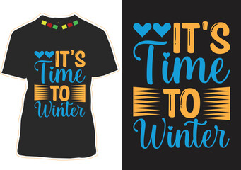 Winter t shirt Design vector