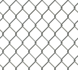 Seamless chainlink fence 3d rendering