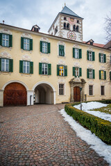 Fototapeta na wymiar Magic of Christmas in Bressanone and at the Novacella Abbey