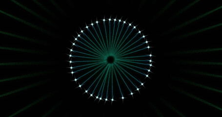 Image of fireworks exploding over black background