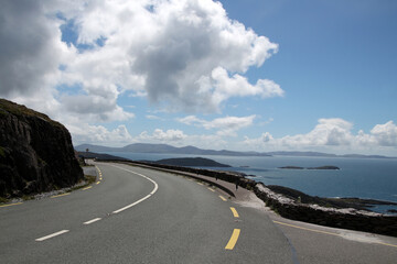 Ring of Kerry is a scenic coastal route around the Iveragh Peninsula in southwest County Kerry, Ireland