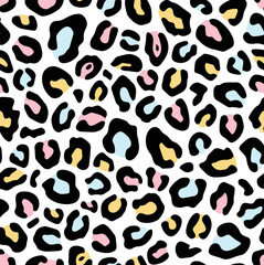pattern leopard skin kids vector