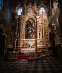 Fototapeta na wymiar Magic of Christmas in Bressanone and at the Novacella Abbey