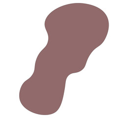 pastel abstract blob hand drawn vector element