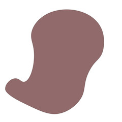 pastel abstract blob hand drawn vector element