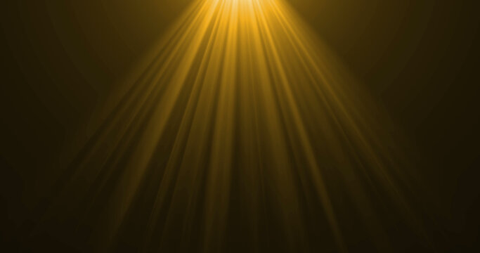 Image of light rays over black background