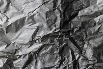 Close up of corrugated dark cardboard with copy space