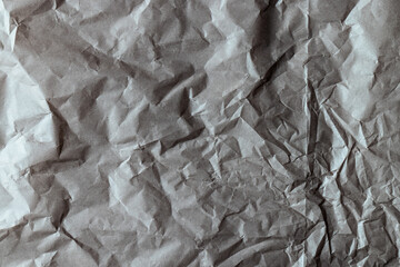 Close up of corrugated gray cardboard with copy space