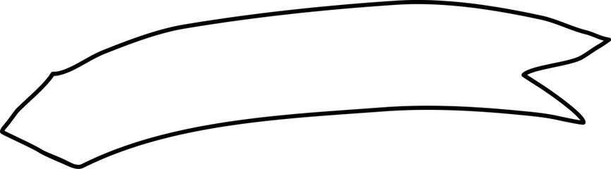 Hand drawn ribbon