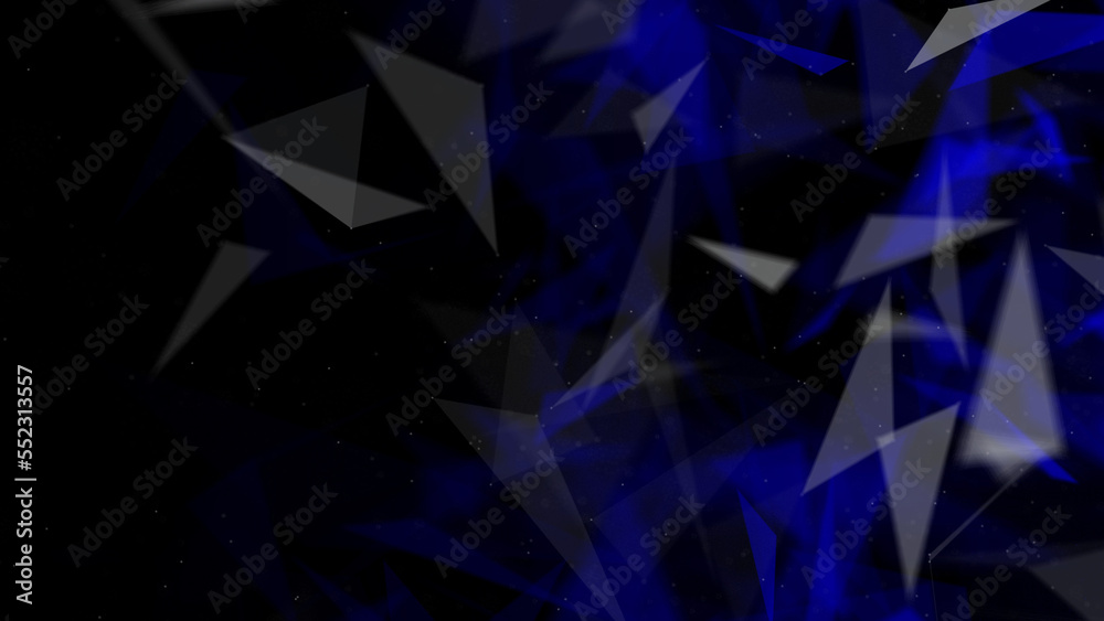 Poster abstract plexus blue geometry background. digital technology network connection concept. 3d rendered