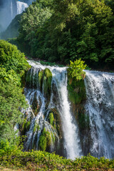 Naklejka premium The majesty of the Marmore waterfall. Dream Umbria.