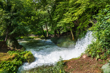 Obraz premium The majesty of the Marmore waterfall. Dream Umbria.