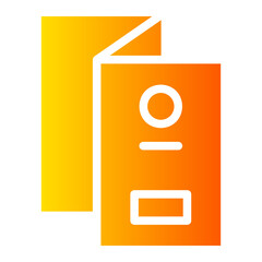 flyer gradient icon