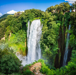 The majesty of the Marmore waterfall. Dream Umbria.