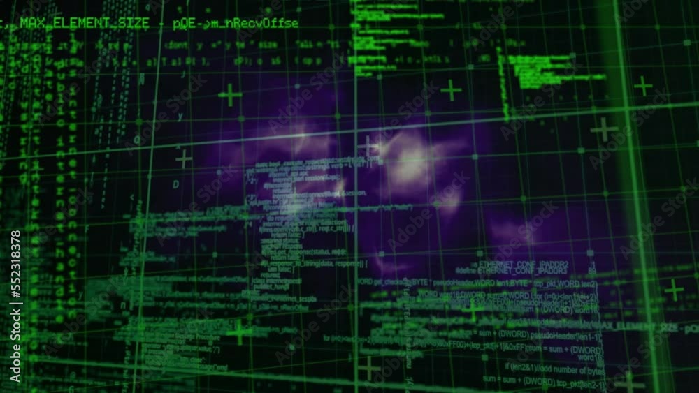 Poster animation of data processing over grid