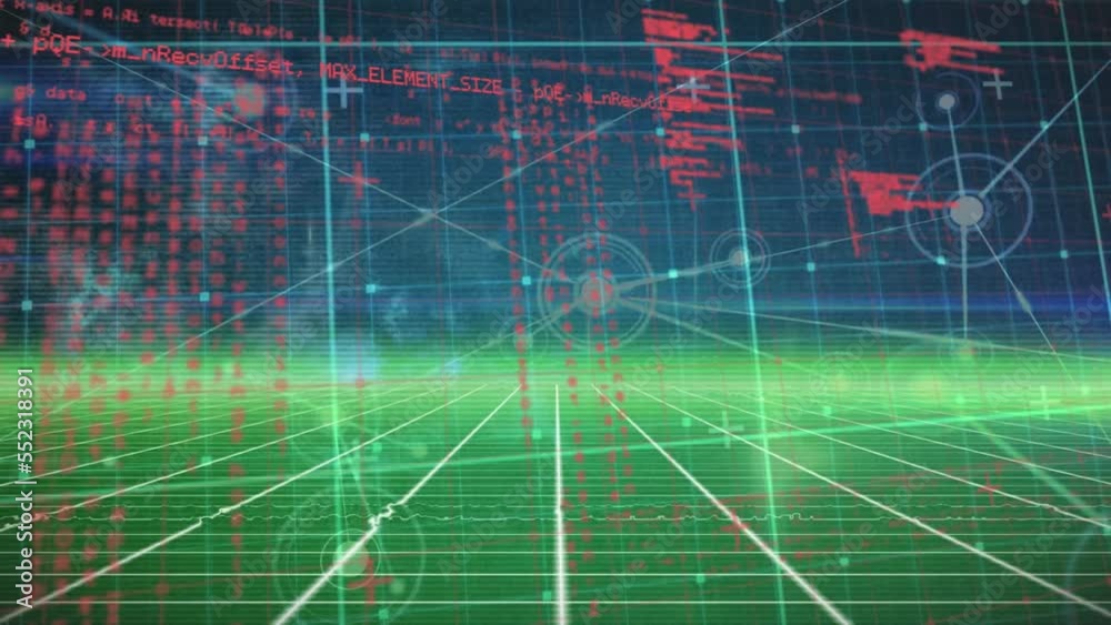 Poster animation of scopes scanning and data processing over grid
