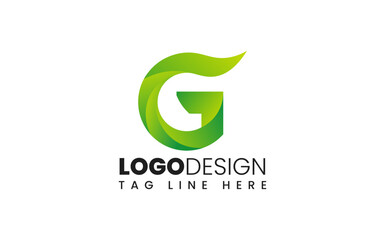 Gradient  g logo or green G  lettermark
