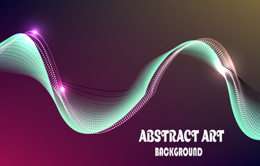 pink blue gloden curve light neon background