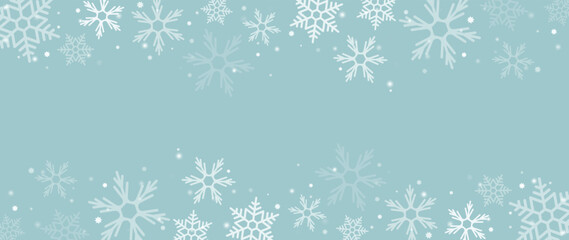 Elegant winter snowflake background vector illustration. Luxury decorative glowing snowflakes and sparkle bokeh background. Design suitable for invitation card, greeting, wallpaper, poster, banner.