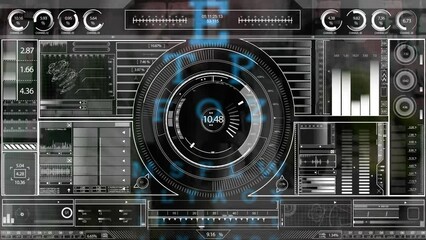 Animation of data processing and statistics over people walking - Powered by Adobe