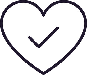 Single line icon of check High quality vector illustration for design, web sites, internet shops, online books etc. Editable stroke in trendy flat style isolated on white background