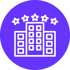 Five Star Hotel Icon Style
