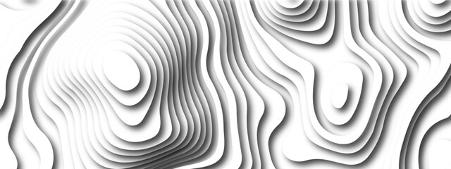 Abstract paper cut background, Abstract decoration, white pattern. Modern wavy background, cut paper,
White paper cut white background. contour map abstract tech motion graphic design.
