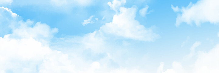 Obraz premium Blue sky background with clouds