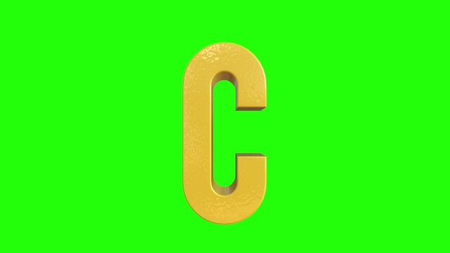 A to Z 3D Wiggle Kids Text Effect on Green Background
