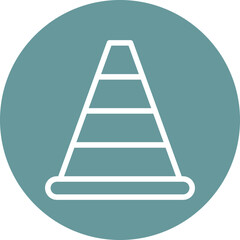 Traffic Cone Icon Style