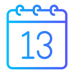 calendar gradient icon
