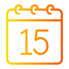 calendar gradient icon