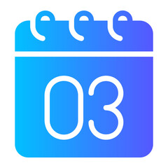 calendar gradient icon