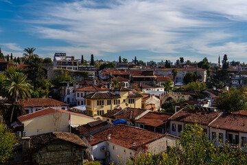 Fototapeta na wymiar antalya, turkey old town kaleici. view of the town