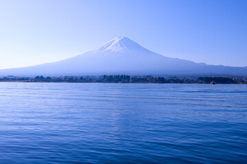 富士山と湖