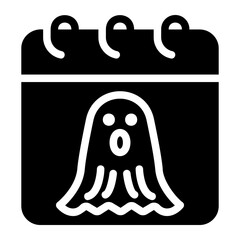 halloweens day glyph icon