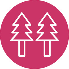 Pine Tree Icon Style