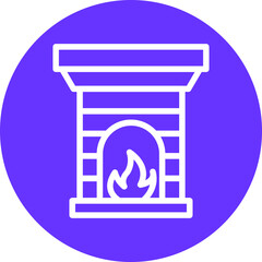 Fireplace Icon Style