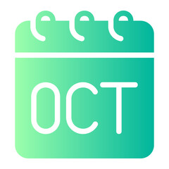 october gradient icon