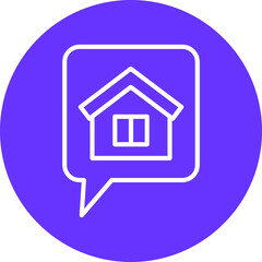 House Chat Icon Style