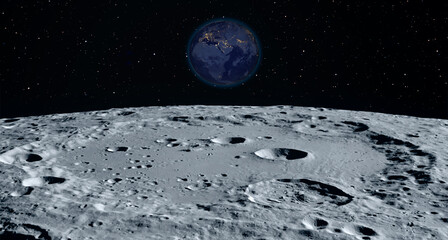 Plakat The Earth as Seen from the Surface of the Moon 