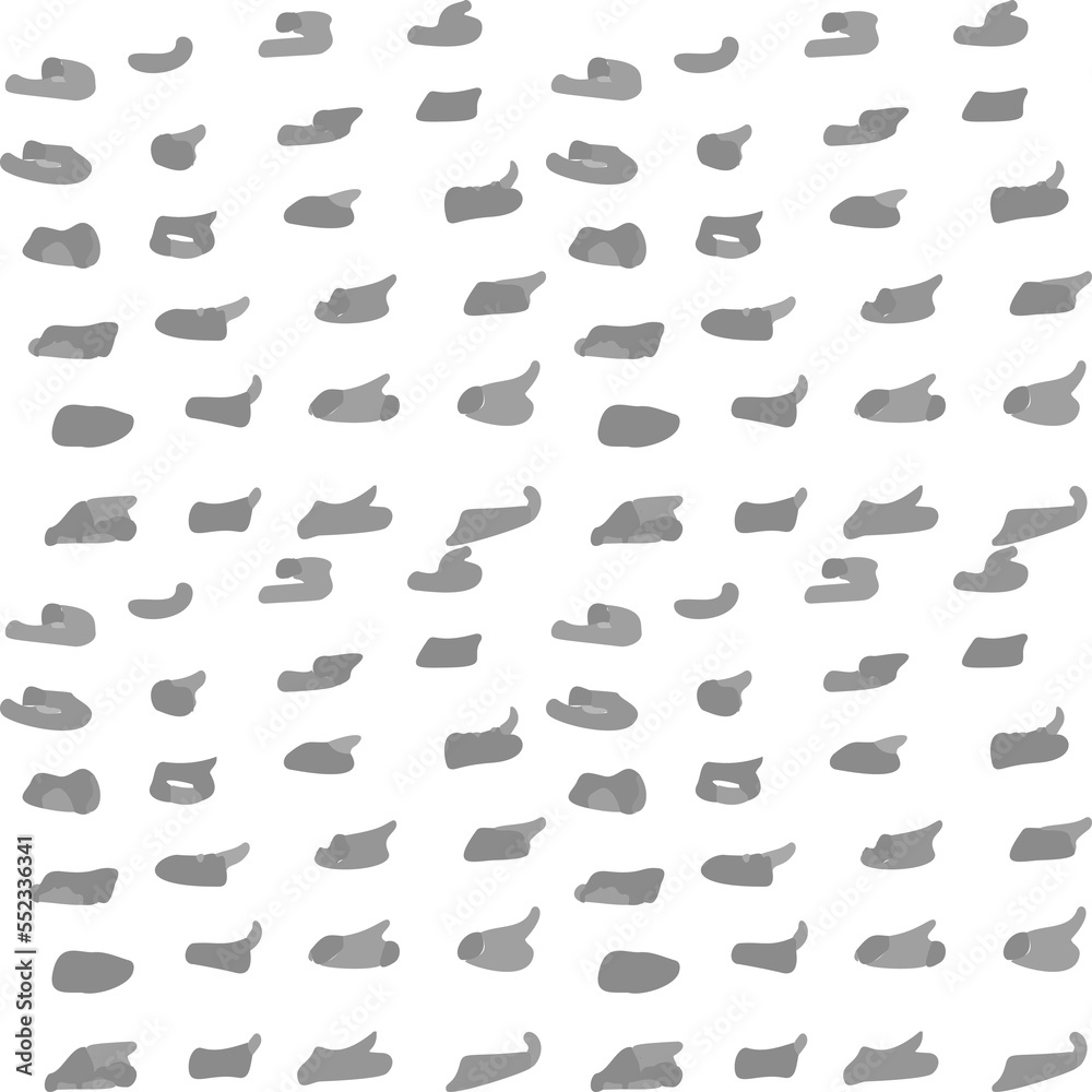 Poster Grayscale monochrome background.Graphite pencil or gray marker simple shapes. Geometric abstract seamless pattern. Minimalistic grid repeat of small elements.