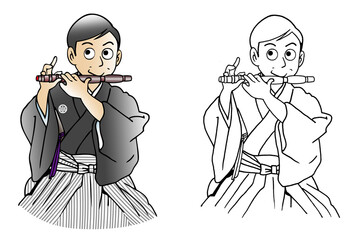 歌舞伎,能管演奏