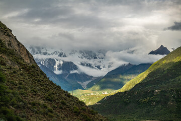 landscape with clouds