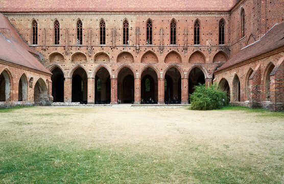 Das gotische Kloster Chorin in Brandenburg - Innenhof