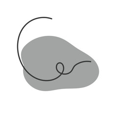 pastel abstract blob hand drawn element