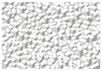 Fototapeta premium 3d cube or parallelepiped vector abstract pattern or background