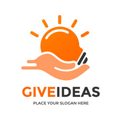 Give Ideas Logo Vector